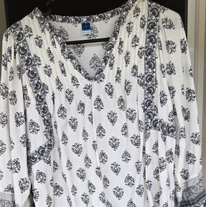 Old Navy Boho India Blouse Size Med
